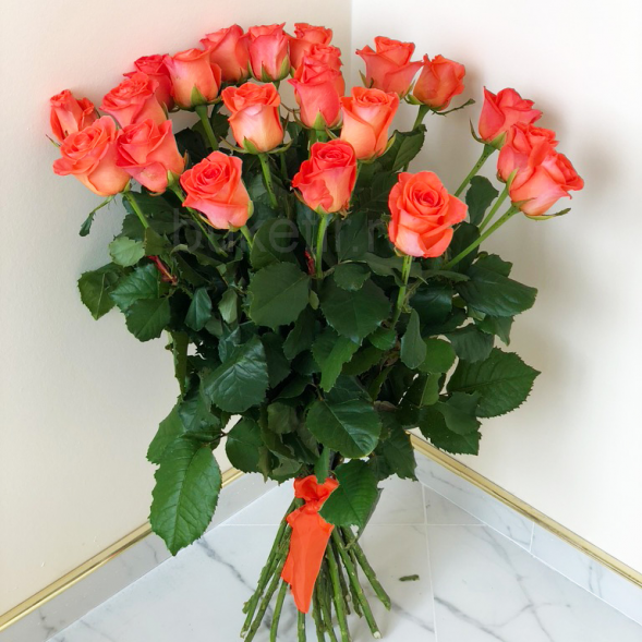 21 коралловая роза, лента в Штормовое